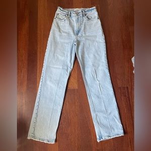 Abercrombie ultra high rise 90’s straight jean